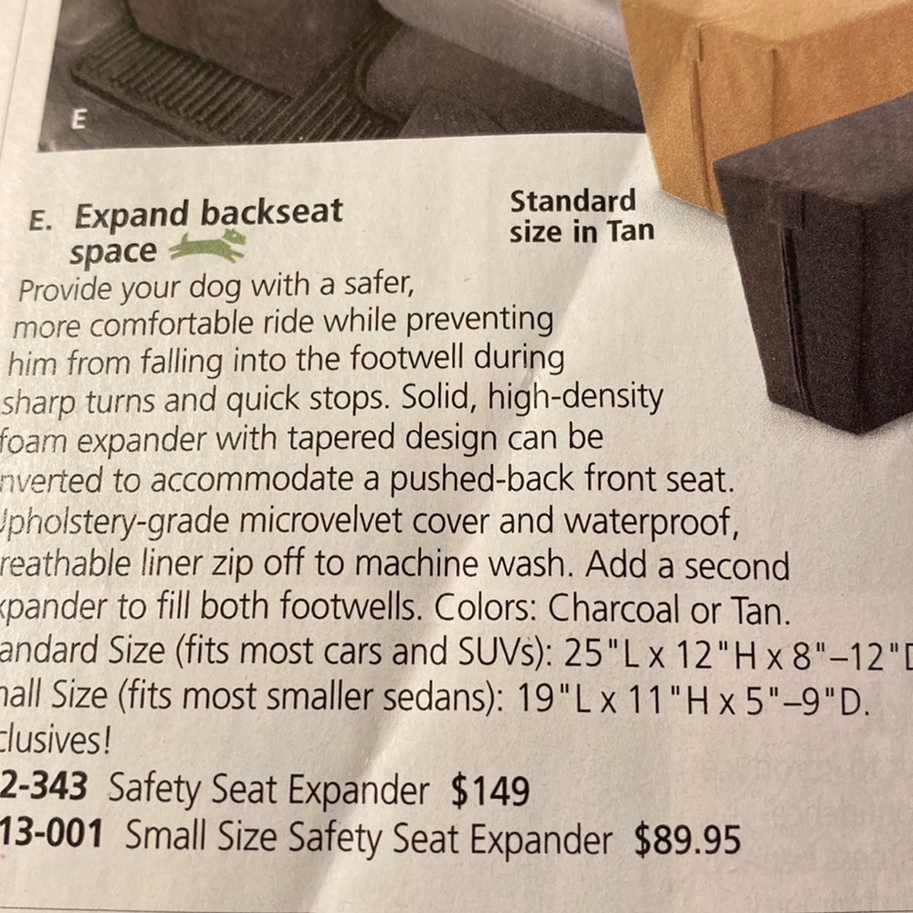 NWOT Expand Back Seat Space for your Dog Never Used Fits Most Cars & SUVS - Picture 11 of 11